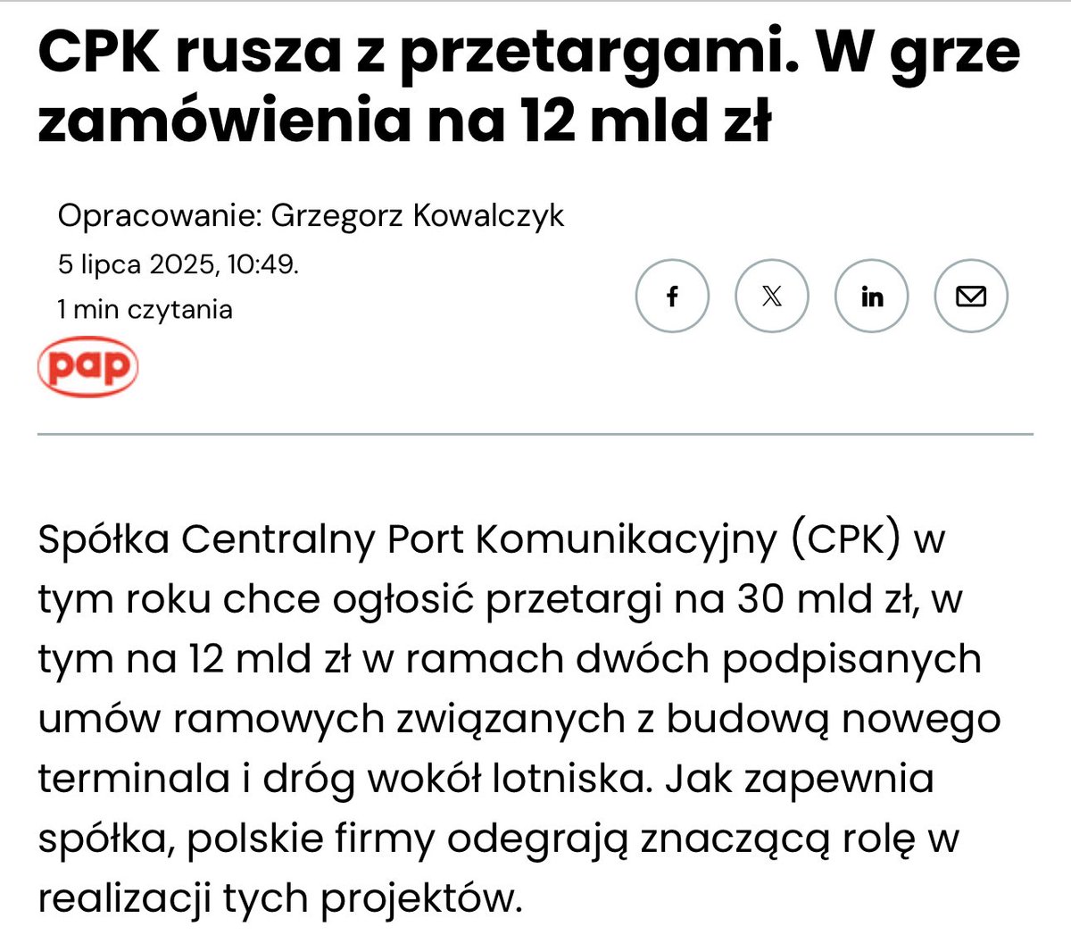 Plan Tuska na niewybudowanie CPK musi być znacznie bardziej podstępny niż nam się na początku wydawało.
