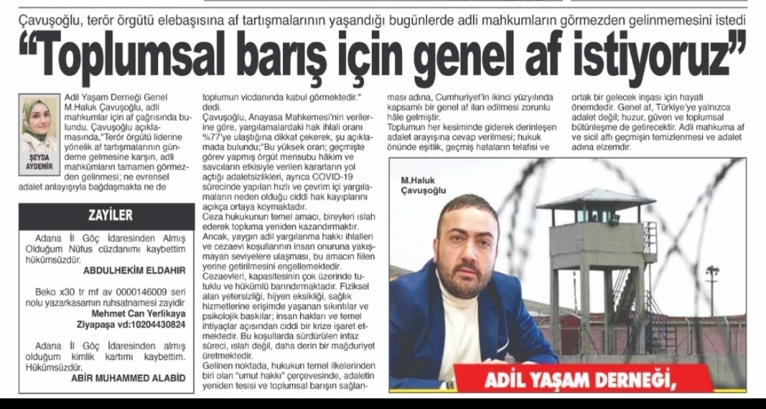 NesliHan//İstanbuL (@nesli1069) on Twitter photo ‼️Haksız Ve Ağır Cezalar Yetmezmiş Gibi
Cezaevlerinde Mahkuma ve Yakınlarına Yapılan Haksızlıklar,Keyfi Uygulamalar Artık Dayanılmaz Noktaya Geldi‼️
‼️ Mahkumlar KöleDeğil ‼️
<a href="/RTErdogan/">Recep Tayyip Erdoğan</a> <a href="/AKPartiTBMMGrup/">TBMM AK Parti Grup Başkanlığı</a> <a href="/yilmaztunc/">Yılmaz TUNÇ</a> <a href="/dbdevletbahceli/">Devlet Bahçeli</a> <a href="/MhpTbmmGrubu/">MHP TBMM Grubu #MHP</a> <a href="/eczozgurozel/">Özgür Özel</a> <a href="/chptbmm/">CHP TBMM Grup Başkanlığı</a> ‼️Haksız Ve Ağır Cezalar Yetmezmiş Gibi
Cezaevlerinde Mahkuma ve Yakınlarına Yapılan Haksızlıklar,Keyfi Uygulamalar Artık Dayanılmaz Noktaya Geldi‼️
‼️ Mahkumlar KöleDeğil ‼️
<a href="/RTErdogan/">Recep Tayyip Erdoğan</a> <a href="/AKPartiTBMMGrup/">TBMM AK Parti Grup Başkanlığı</a> <a href="/yilmaztunc/">Yılmaz TUNÇ</a> <a href="/dbdevletbahceli/">Devlet Bahçeli</a> <a href="/MhpTbmmGrubu/">MHP TBMM Grubu #MHP</a> <a href="/eczozgurozel/">Özgür Özel</a> <a href="/chptbmm/">CHP TBMM Grup Başkanlığı</a>
