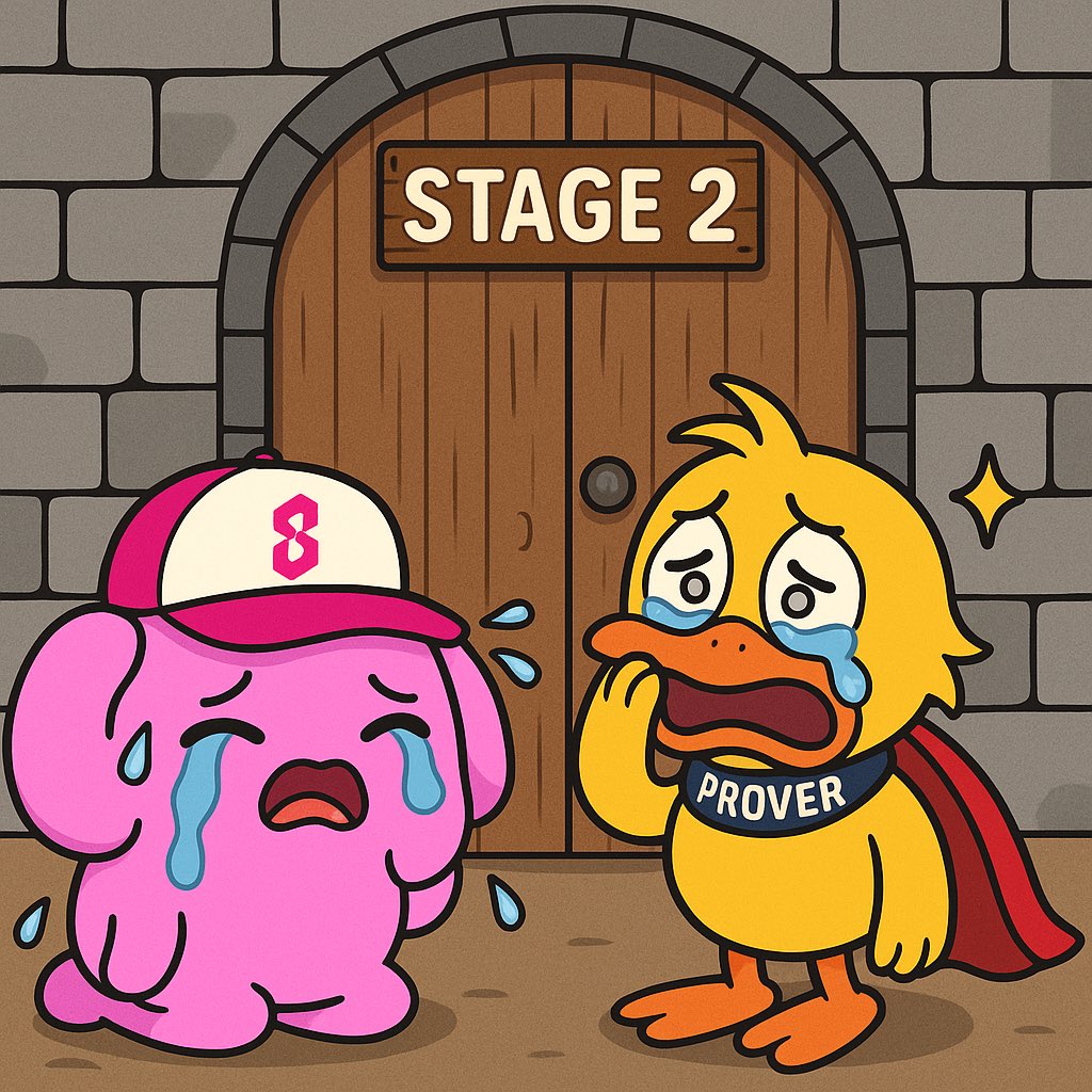 Arkadaşlar Stage 1 için kredi gönderimi geçen hafta bitmişti.

Stage 2’nin kapılarının kapandığını derin bir üzüntüyle öğrendim stage 2 ye giremeden kapandı…

Artık sona geldik $PROVE çok yakında geliyor.

<a href="/SuccinctLabs/">Succinct</a>