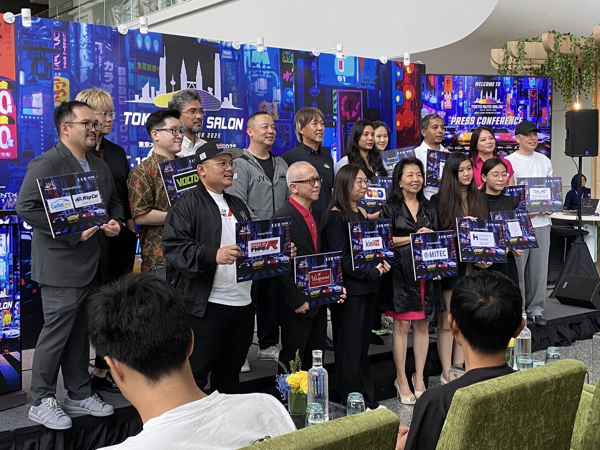 voxtapose's tweet photo. Sekitar Press Conference Tokyo Auto Salon KL 2025. Banyak benda best!
#voxtapose #taskl https://t.co/UOqoUPKuDw
