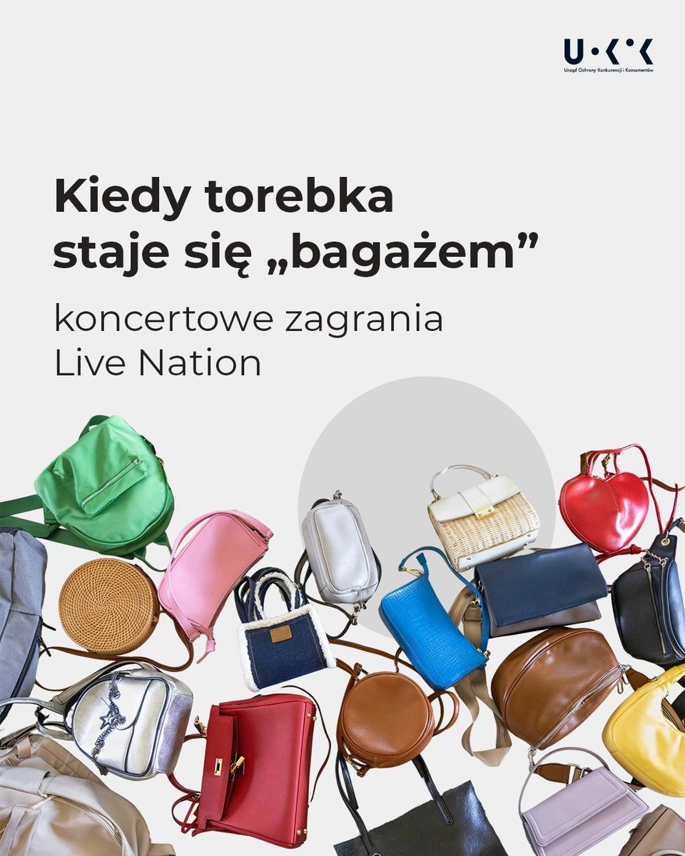 🎫 Kupujesz bilet na koncert.
👜 Bierzesz ze sobą torebkę lub nerkę. 
🚫 Przy wejściu słyszysz: „To bagaż – nie wejdziesz”.
💸  Musisz zapłacić za depozyt albo wrócić do domu.

Stawiamy zarzuty spółce Live Nation, organizatorowi koncertów i festiwali 🎤🎸

Więcej 👉