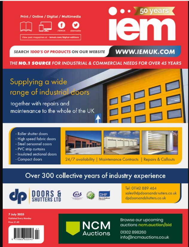 IEMsales's tweet image. 🚨 This Week on IEM 🚨

We're excited to feature DP Doors and NCM Auctions now live on the IEM platform!

🔗 Read now: iemuk.com

#racking #shelving #auctions #trucks #trolleys #construction #manufacturing #buildings #roofing #cladding #machinery #cranes #lifting