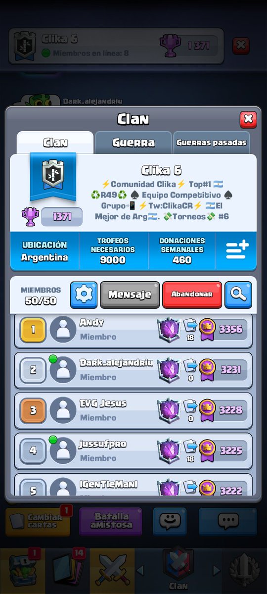 1🇦🇷/31🌍 
Gracias a todos los jugadores y a lenny felicidades <a href="/ClikaCR/">Clika</a> 
La única competencia que tenemos es nosotros mismos