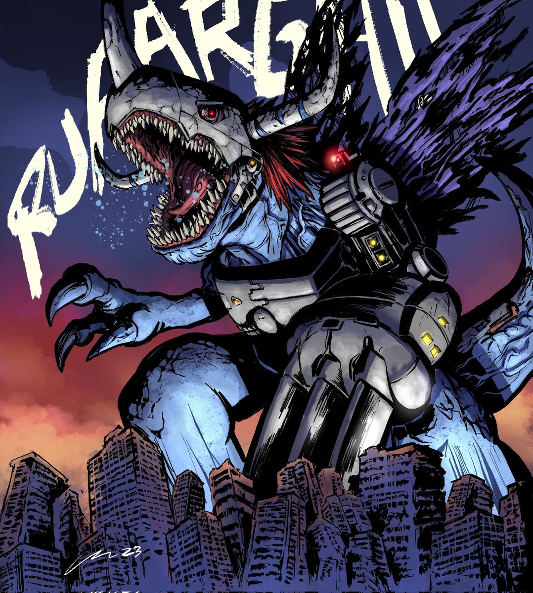 Artists, show me your most popular piece. I think all the KAIJU DIGIMON are my most popular pieces, but here is the primordial.