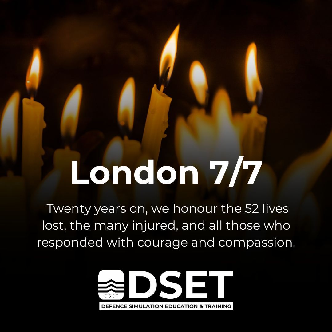 DSET_EVENT's tweet image. Today marks 20 years since the 7/7 London bombings.
We remember the 52 lives lost, the injured, and all affected.
At DSET, we stand with emergency services and armed forces who protect and serve in adversity.
#NeverForgotten #707Bombings #DSET2025 #BlueLightCommunity