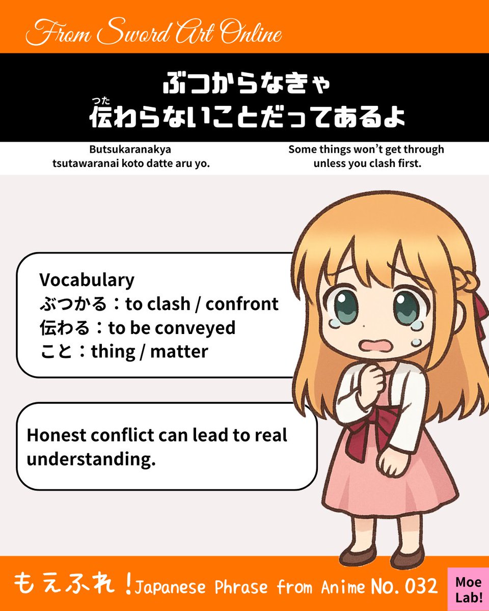 From Sword Art Online

Have you ever really told someone something?