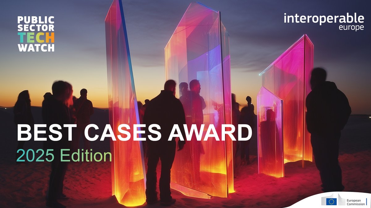 Interoperable Europe (@interoperableeu) on Twitter photo Public Sector Tech Watch’s Best Cases Award (BCA) spotlights #PublicAdministrations using emerging tech.
In 2024, G2C winner <a href="/councilbox/">Councilbox</a> brought justice closer to citizens.
Now it’s your turn – submit your case for the 2025 BCA🏆by🗓️31 August!
👉europa.eu/!xppgbv Public Sector Tech Watch’s Best Cases Award (BCA) spotlights #PublicAdministrations using emerging tech.
In 2024, G2C winner <a href="/councilbox/">Councilbox</a> brought justice closer to citizens.
Now it’s your turn – submit your case for the 2025 BCA🏆by🗓️31 August!
👉europa.eu/!xppgbv