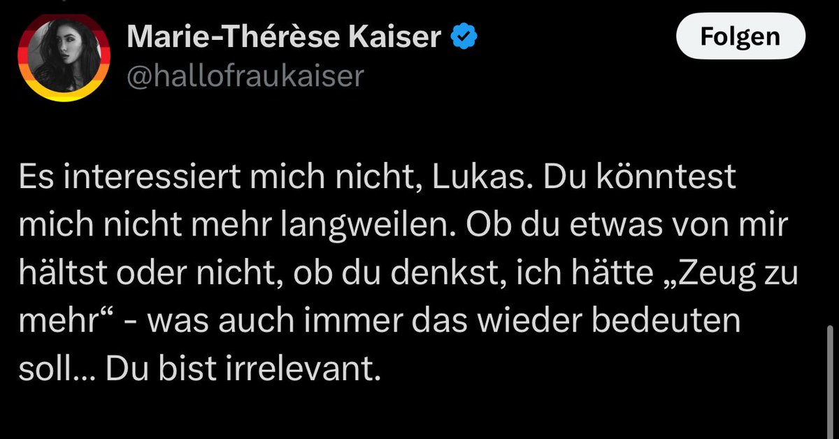 „im schlimmsten Fall sagt sie nein“

Sie: