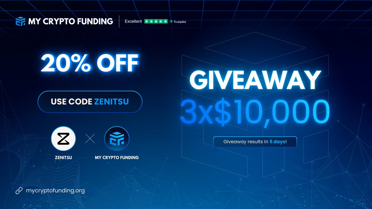 🎉 GIVEAWAY TIME! 🎉

Win a challenge with <a href="/MyCryptoFunding/">My Crypto Funding</a> 💰🚀

To enter:

1️⃣ Follow: <a href="/muthaiah4x/">𝗭𝝨𝗡𝗜𝗧𝗦𝗨 🔱</a> &amp; <a href="/MyCryptoFunding/">My Crypto Funding</a>  
2️⃣ Like, Repost and tag 3 friends
3️⃣ Subscribe to my youtube channel

youtube.com/@zenitsutrades…