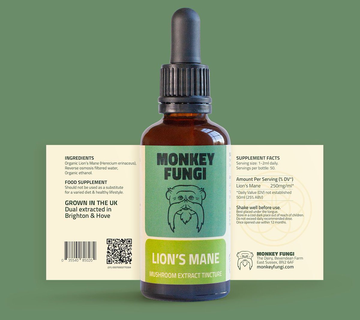 EyetoothDesign's tweet image. Monkey Fungi wanted to stand out in the wellness space — so I gave them branding, packaging, and an ecommerce shop with real character.

Full project: eyetooth.design/portfolio/mush… 

✨ #BrandDesigner #HealthProductBranding #MushroomTincture