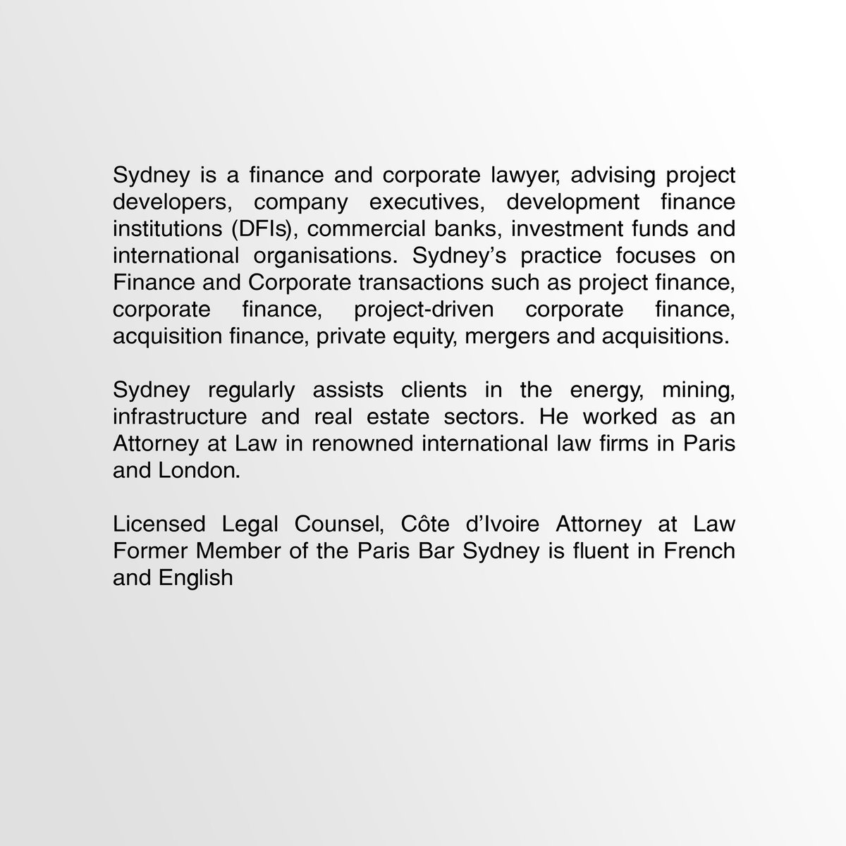 LawverseM's tweet image. Our Dignified Person Of The Week, Sydney Domoraud (Founding Partner of ADNA).