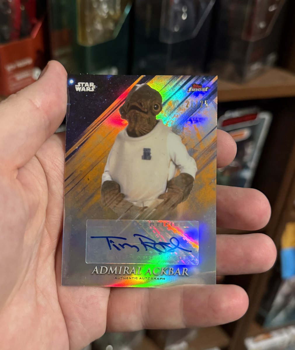 Topps Star Wars Admiral Ackbar /25 🤩🤩