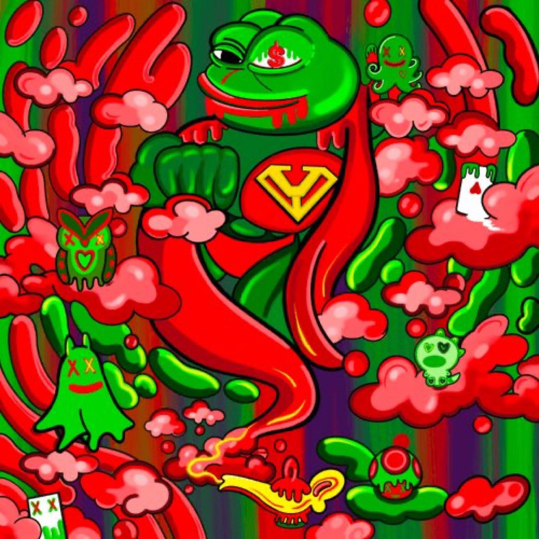 Yang0s (@yianak1s) on Twitter photo Nothing I own art related brings me more joy and happiness than this wonderful creation by the talented and amazing kosar <a href="/kosaramiri_eth/">kosar Amiri 💌🩷</a>
I love anything frogs but this Super Yang0s Pepe is the most crazy fun beautiful one
165k views! I will never change my pinned post
🐸🐸🐸 Nothing I own art related brings me more joy and happiness than this wonderful creation by the talented and amazing kosar <a href="/kosaramiri_eth/">kosar Amiri 💌🩷</a>
I love anything frogs but this Super Yang0s Pepe is the most crazy fun beautiful one
165k views! I will never change my pinned post
🐸🐸🐸