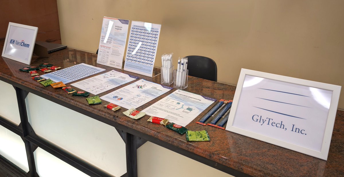 GlyTech, Inc. (@glytech) on Twitter photo At <a href="/Eurocarb22/">Eurocarb22</a> this week? We're looking forward to meeting you in person! Stop by the GlyTech, Inc. & KH Neochem booth to talk glycan reagents and glycopeptide synthesis. At <a href="/Eurocarb22/">Eurocarb22</a> this week? We're looking forward to meeting you in person! Stop by the GlyTech, Inc. & KH Neochem booth to talk glycan reagents and glycopeptide synthesis.