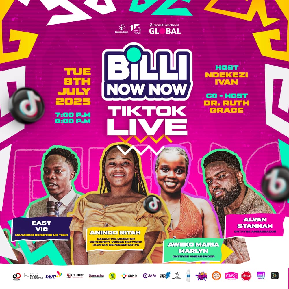 Are you ready for a week of transformation and youth power? 🥳💪

Join us tomorrow for a TikTok Live as we gear up for the Billi Now Now GN Trybe Youth summit this Thursday &amp; Friday!

Let's vybe on our TikTok page: @reachahanduganda

#BilliNowNow #GNTrybe #YourTrybeYourVybe