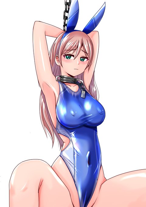 恥辱変身バニーピュアリティア ナナ 人妻変身ヒロイン×競泳水着 リペイントVer.🥰 