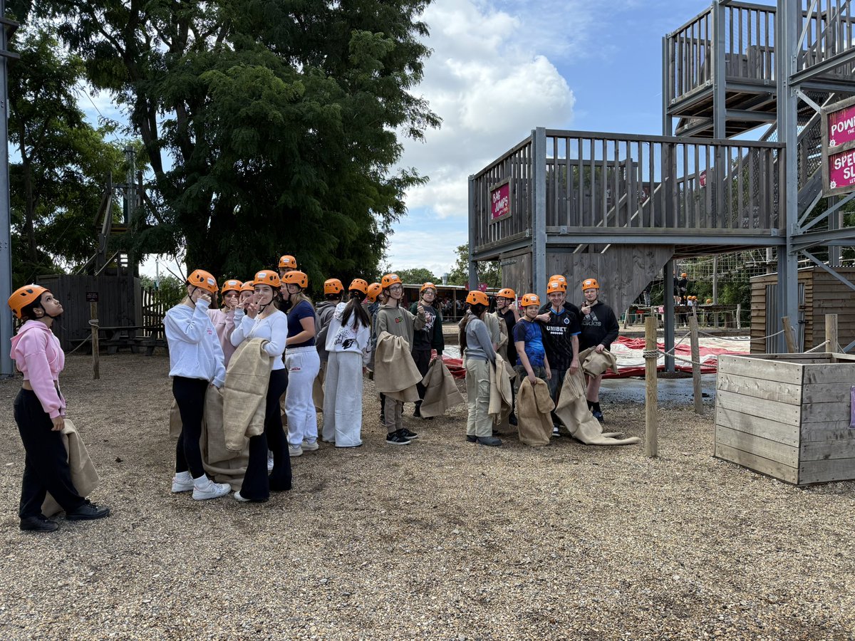 KingsIntColl's tweet photo. At Gripped! Year 9 finally here after Friday’s dramas 🎢 and Year 10 in full swing. Morning briefings done — now it’s zip lines, slides, high ropes and human fuseball time! 🧗‍♀️⚡️💥 #SchoolTrip #GrippedLondon #AdrenalineDay #Year9 #Year10 https://t.co/1KfB47EU3H