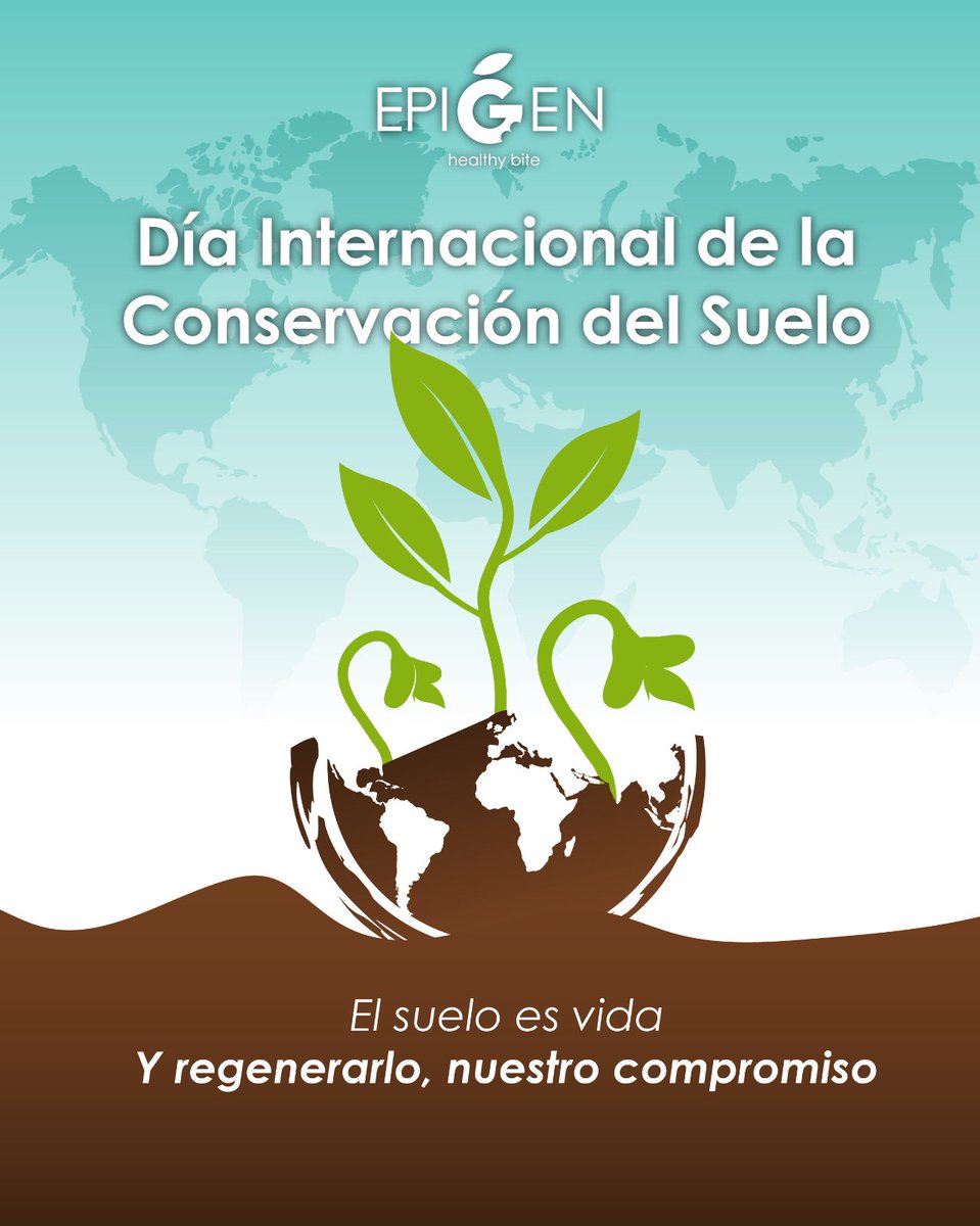 🌱En el #díadelaconservacióndelsuelo recordamos la importancia de mantener un suelo sano para la #salud, productividad y calidad de nuestros cultivos 🥒🥬🍅

👉Infórmate acerca del método #epigenhealthybite para regenerar tu suelo y obtener cultivos en su máxima expresión natural