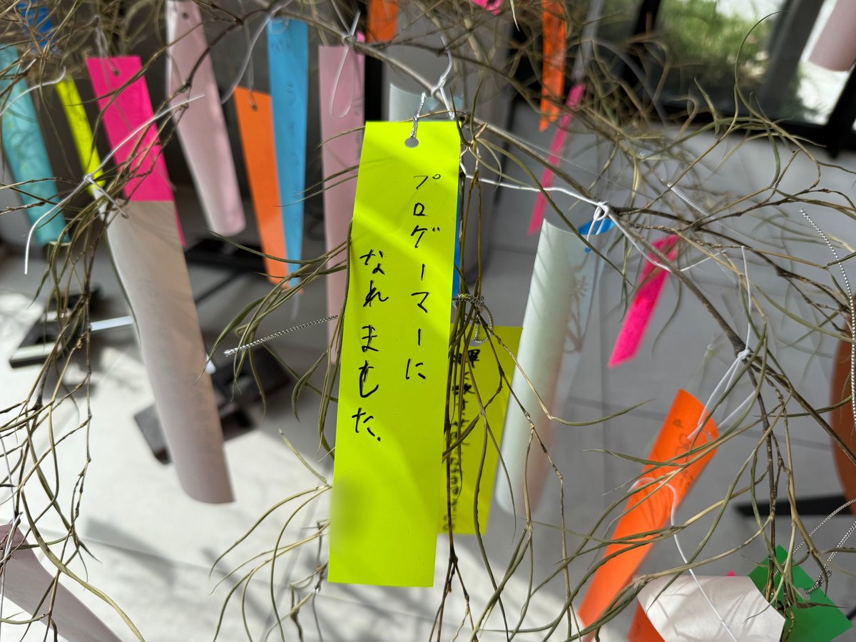 fca_topics's tweet image. ７月7日は七夕の日🎋✨
みなさん、願い事は書きましたか？？
福岡テックのエントランスには、在校生の皆が書いた願い事がたくさん！！
個性豊かでさまざまな短冊がありました💖
中には何枚も書いている学生さんも😂！
みんなの願い事が叶いますように😌💫

#福岡テック#七夕#専門学校