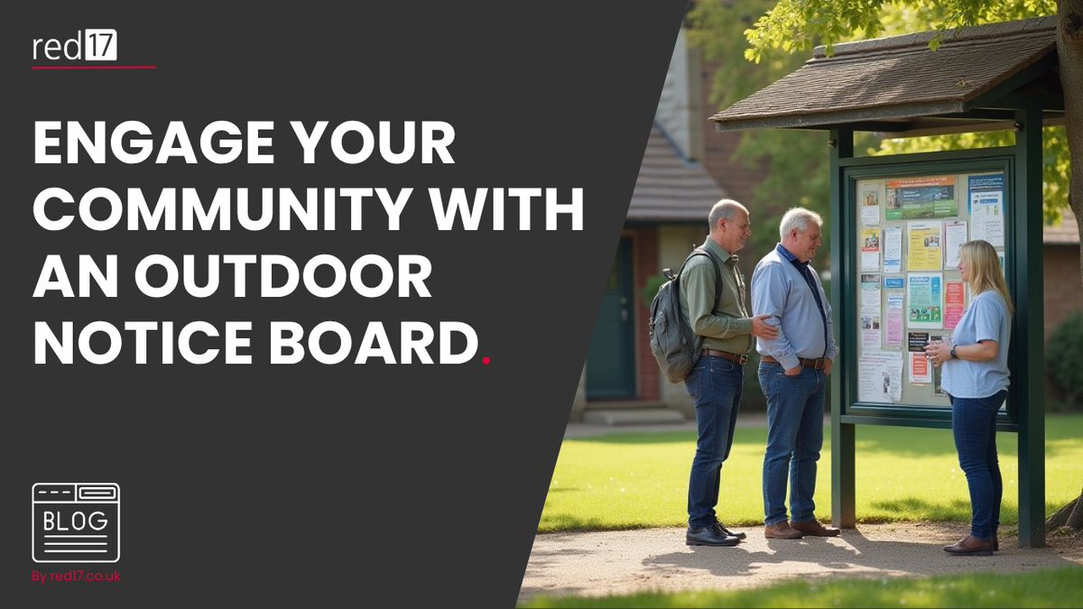 Engage Your Community with an Outdoor Notice Board

    #red17 - sign | print | display
    #engage #community #outdoor #noticeboards

Discover how an outdoor notice board can help build stronger community connections.  red17.co.uk/blog/engage-yo…