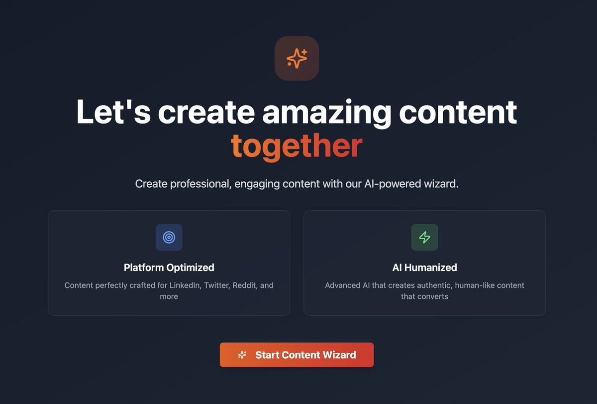 _ContentFlow's tweet image. We're LIVE! 👋
Tired of social media content creation headaches? Contentflow.dev's AI wizard crafts authentic posts in 7 easy steps!
Ready to level up your content game?
#AIContent #SocialMedia
