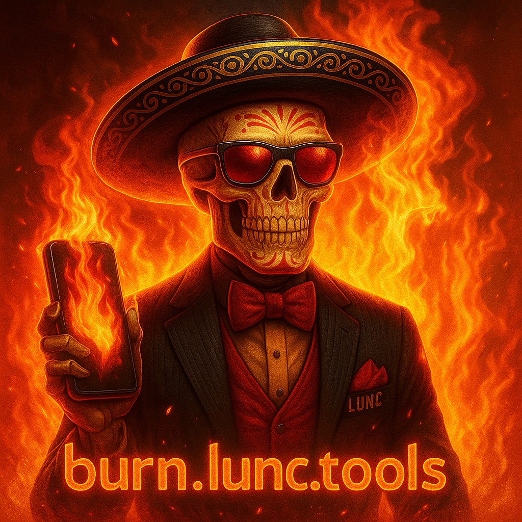 🔥 BURN IT ALL!!

We are helping all terra classic tokens to burn down their supplies using our web app:

burn.lunc.tools

Keep track of token burns ✅️
Simple to use ✅️
Free to use 🙌 ✅️

#LUNC #Lunccommunity $lunc