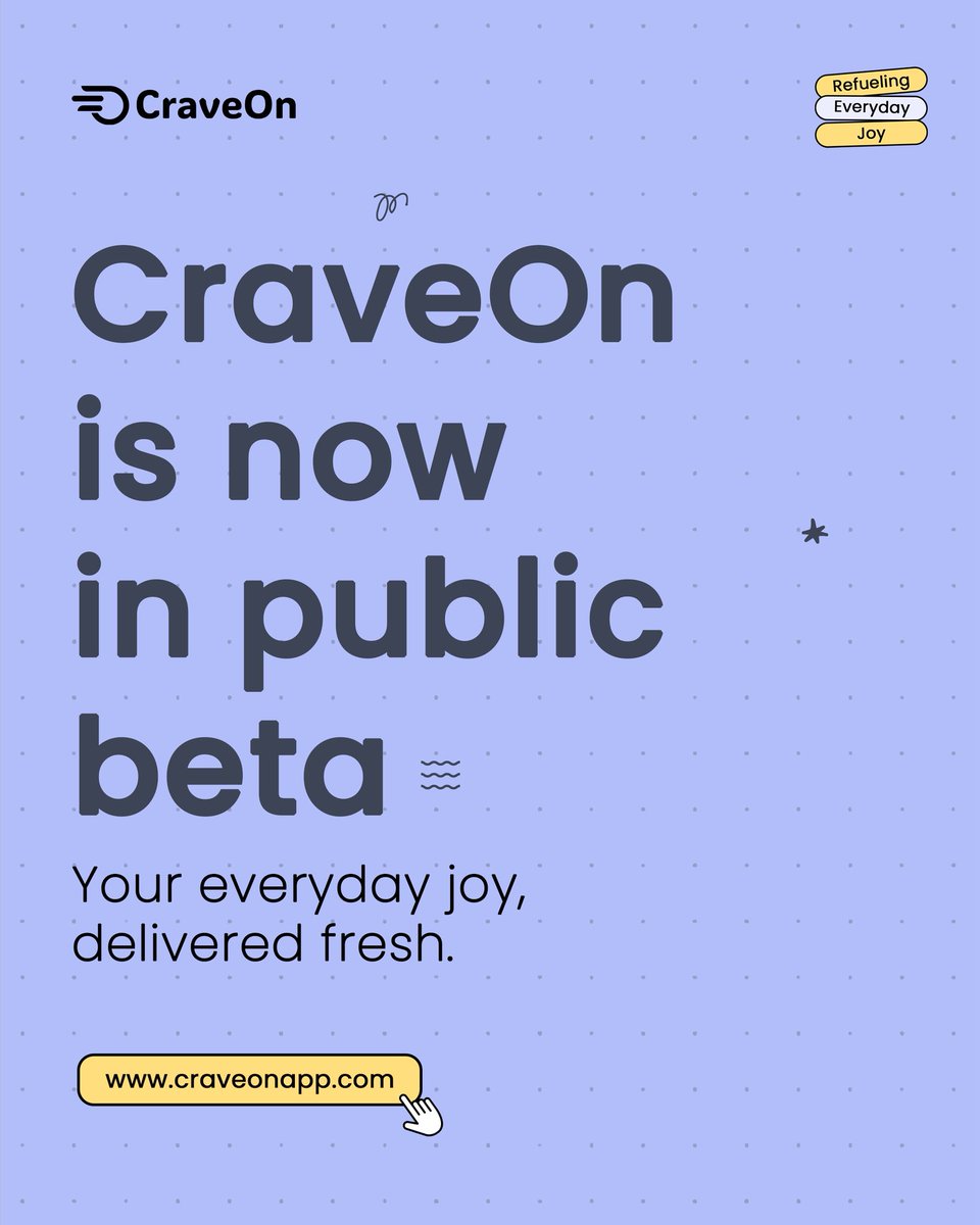 craveonapp's tweet image. We’re live!
Your cravings just entered their wellness era. Order fresh healthy meals from your favorite vendors all in one place.
#refuelingeverydayjoy
