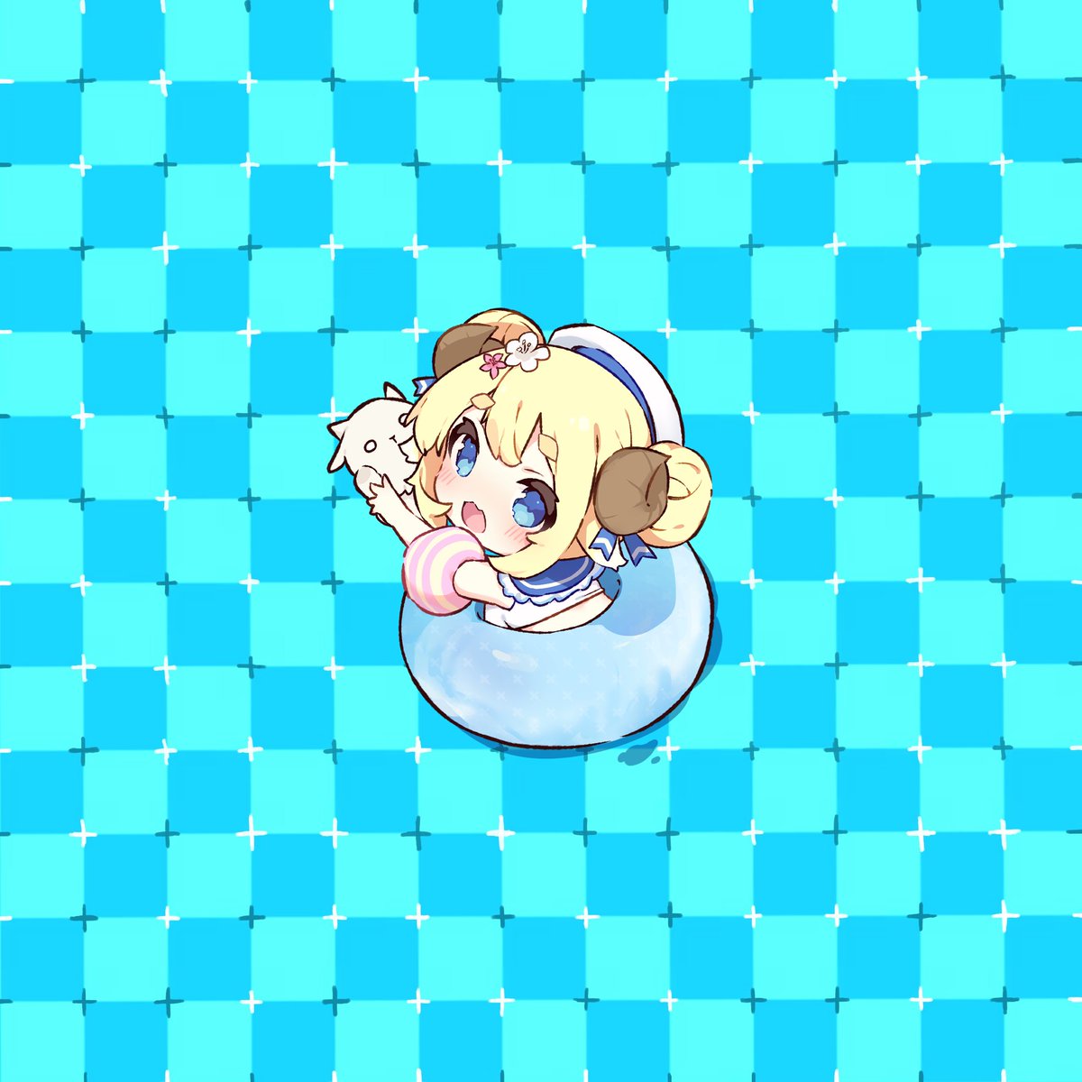 水着バフォちゃ🐐　#絵ンクリ