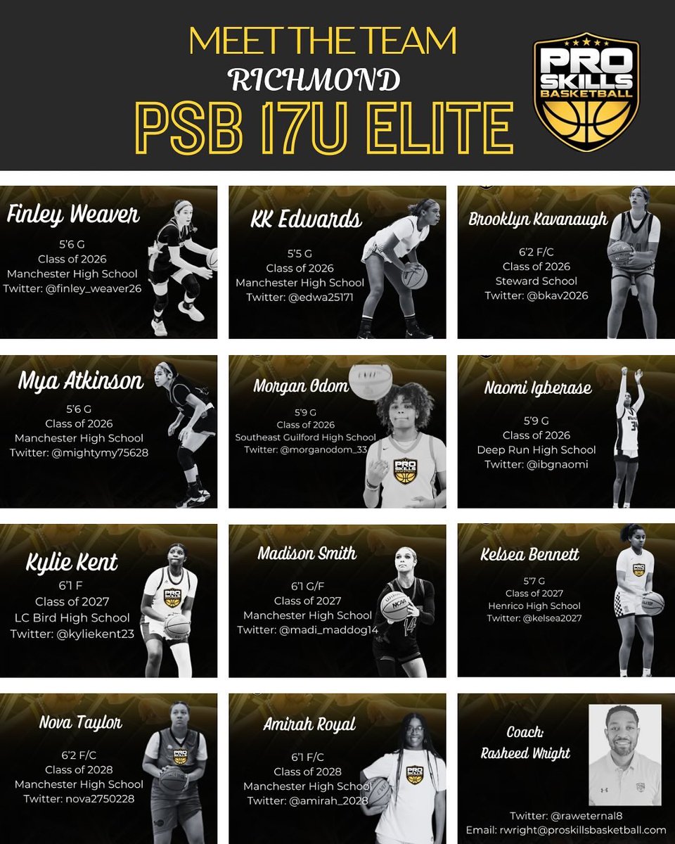Run 4 Roses Classic schedule is here 🌹Pro Skills Basketball [PSB] 17U Elite will be playing 2026 Blue Division. College  coaches, check out this group of talented 26’s, 27’s &amp; 28’s 👇👇👇