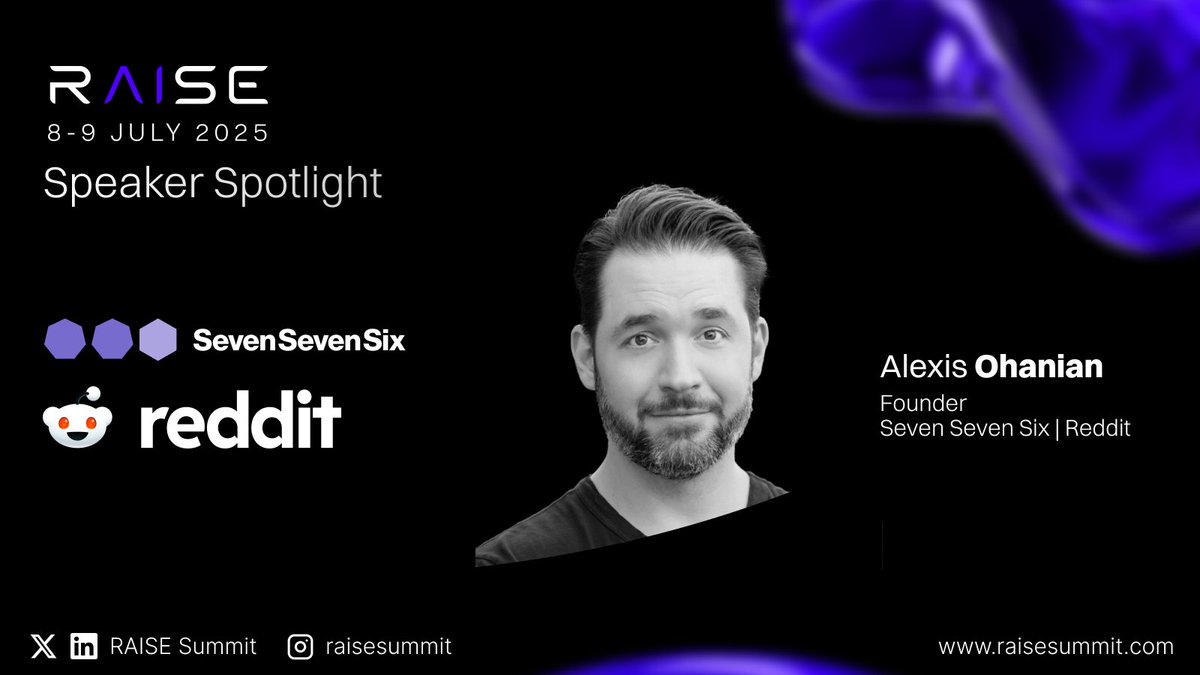 RAISE Summit (@raisesummit) on Twitter photo Alexis Ohanian, Co-Founder of <a href="/Reddit/">Reddit, Inc.</a>, Joins <a href="/RaiseSummit/">RAISE Summit</a> 2025
A pioneer of the internet’s social era and a driving force behind the creator economy, <a href="/alexisohanian/">Alexis Ohanian 🗽</a> has spent the past two decades building, investing in, and supporting companies that influence culture and Alexis Ohanian, Co-Founder of <a href="/Reddit/">Reddit, Inc.</a>, Joins <a href="/RaiseSummit/">RAISE Summit</a> 2025
A pioneer of the internet’s social era and a driving force behind the creator economy, <a href="/alexisohanian/">Alexis Ohanian 🗽</a> has spent the past two decades building, investing in, and supporting companies that influence culture and