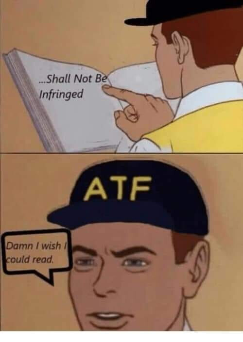 Abolish the ATF and the NFA. 

#guns #2A #firearms