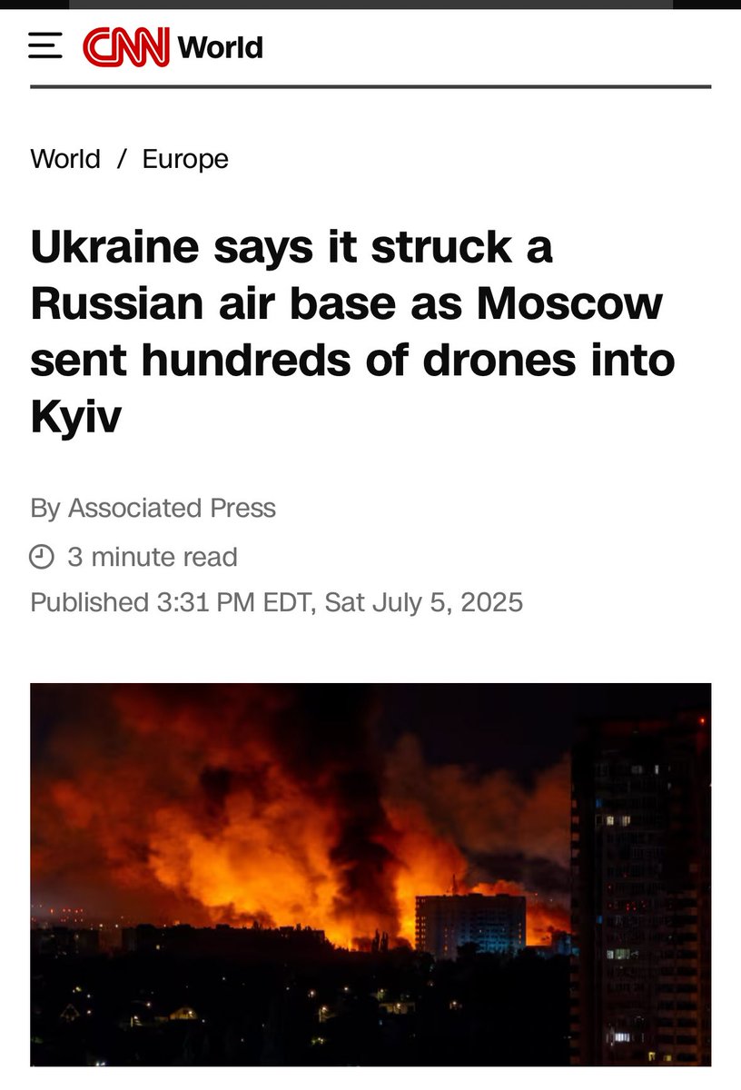 Ukraine Launches Strike on Russian Air Base Using U.S.-Made Drones Amid Wave of Moscow Attacks on Kyiv
<a href="/nimunpress/">NIMUN PRESS</a> #DISEC HH
link
cnn.com/2025/07/05/eur…