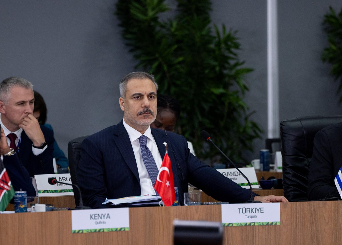 Turkish FM Hakan Fidan:

- Israel's genocide in Gaza reverses decades of progress in region
- Palestinians' tragedy is at the heart of our discussions on multilateralism
- It's a serious crisis for legitimacy of organisations responsible for maintaining intl peace &amp; security
-