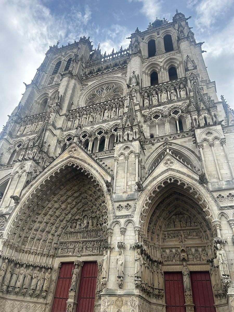 Outside Amiens Cathedral on our last morning. <a href="/shsrbk/">Southborough High School</a> <a href="/SHSMFL/">SHS MFL</a>