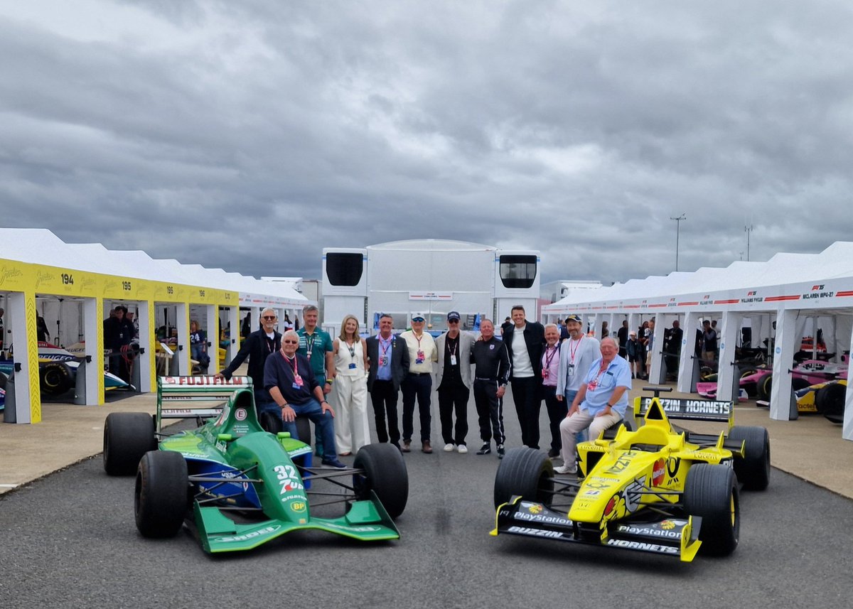 MConstanduros's tweet image. It has been a priviledge paying tribute to EJ. Lots of fun, many laughs, mischief and some great stories. All approprite! Thank you @BRDCSilverstone for asking me to support. #BritishGP @SilverstoneUK @HillF1 @frentzen_hh @MBrundleF1 @johnnyherbertf1 @LouGoodmanMedia