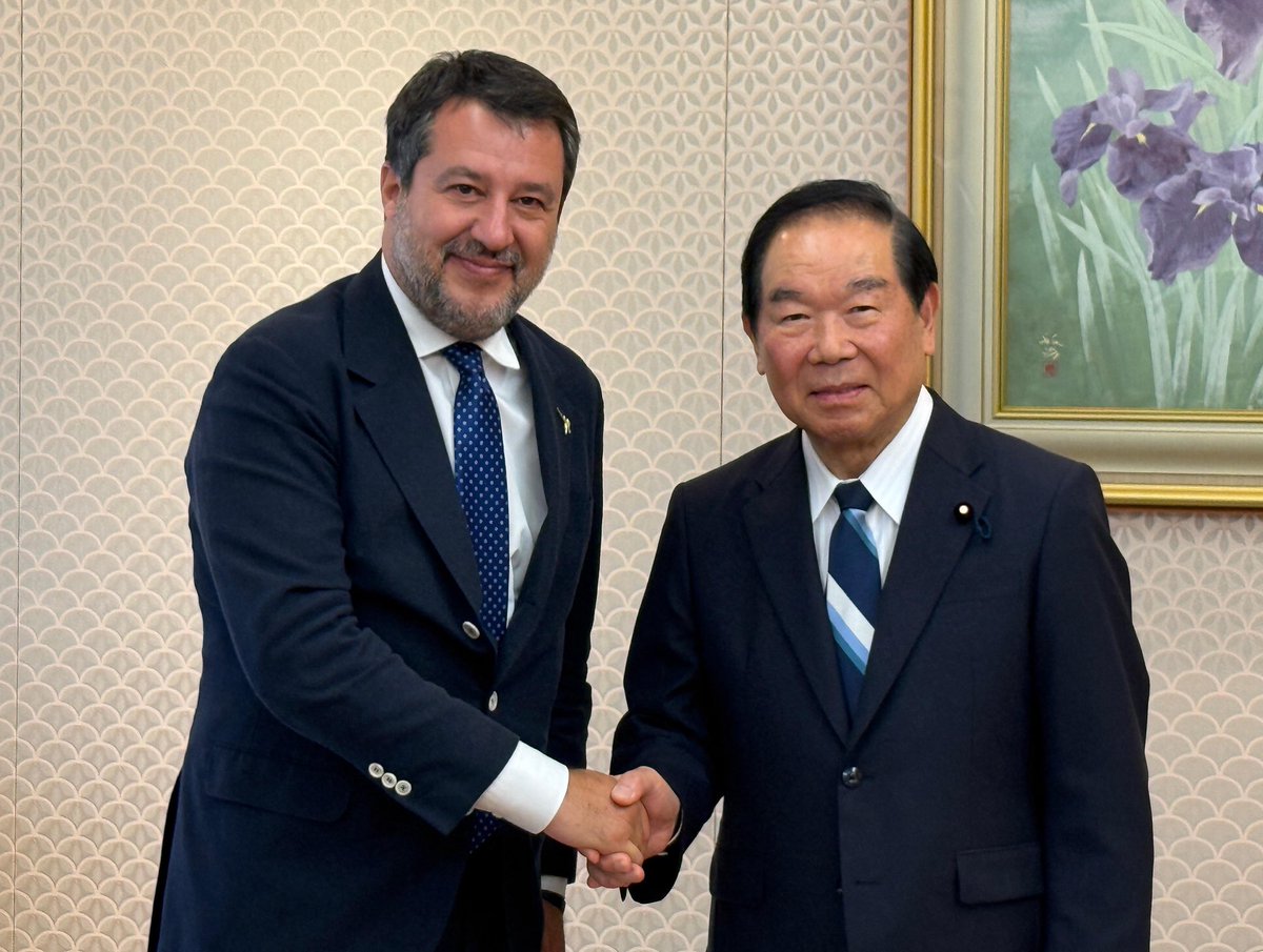Grazie a Fukushiro Nukaga, presidente della Camera dei Rappresentanti del Giappone, che ho incontrato oggi a Tokyo. 
È stata un’occasione importante per ribadire l’amicizia tra i nostri due Paesi e auspicare una sempre maggiore cooperazione. 🇮🇹 🇯🇵