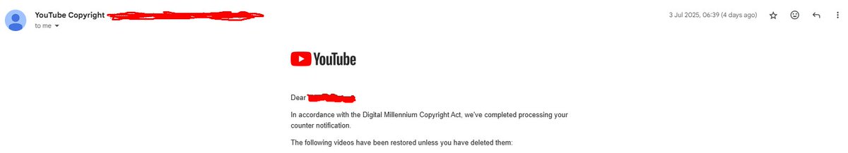 Precise (@precisevfx) on Twitter photo Hey <a href="/TeamYouTube/">TeamYouTube</a>, my channel was terminated for copyright strikes. I filed a counter-notification and got an email saying the videos were restored, but the channel is still down. It’s been 4 days—please help reinstate it. Hey <a href="/TeamYouTube/">TeamYouTube</a>, my channel was terminated for copyright strikes. I filed a counter-notification and got an email saying the videos were restored, but the channel is still down. It’s been 4 days—please help reinstate it.