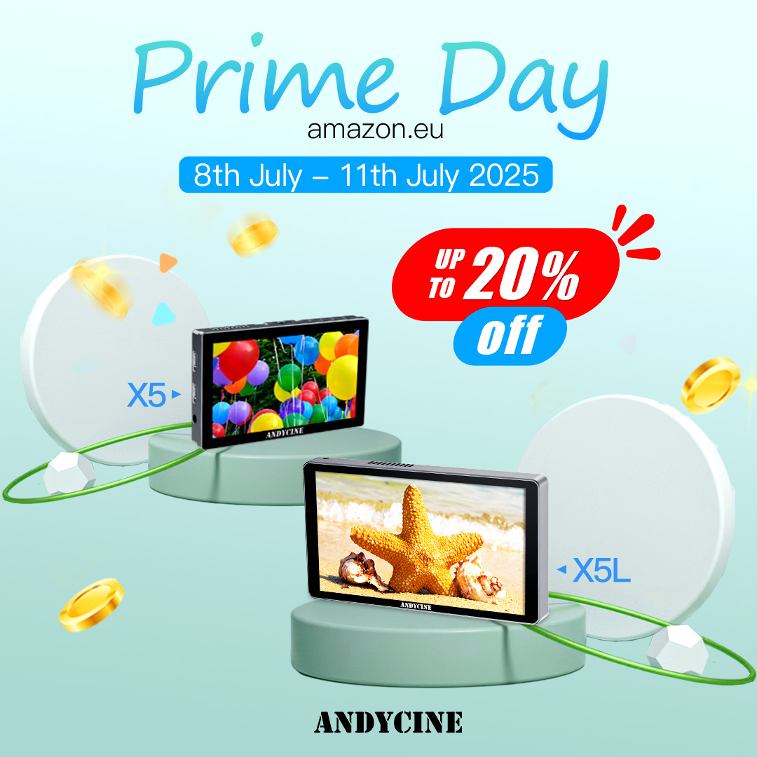 Andycinegear's tweet image. Amazon Prime Day starts tomorrow! 🎥✨
July 8–11, enjoy up to 20% OFF on Andycine monitors &amp;amp; gear at #AndycineAmazon.
Only four days — don’t miss it!

#Andycine #PrimeDay #Filmmakers #AmazonDeals
