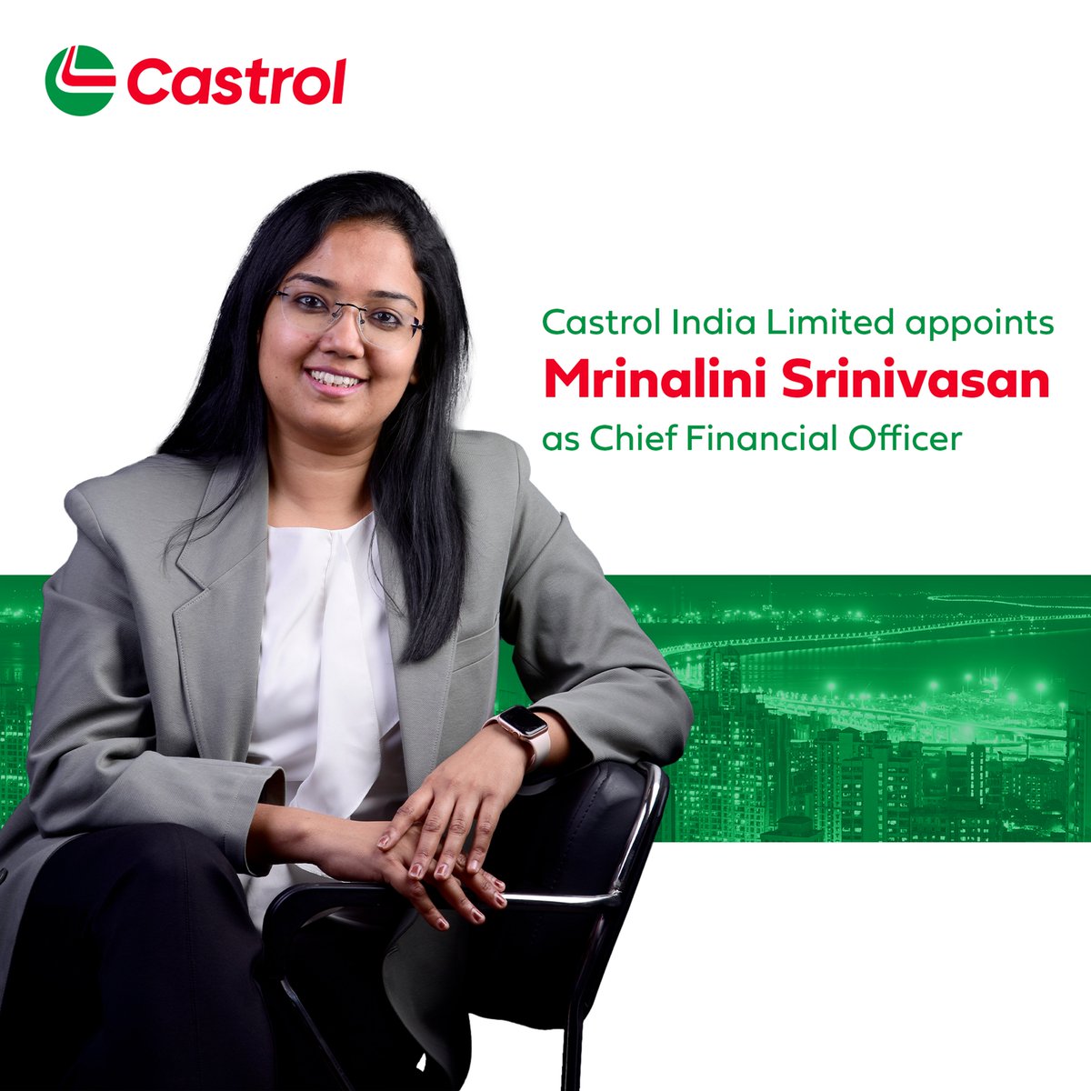 Welcoming Mrinalini Srinivasan as Chief Financial Officer of Castrol India With 17 years at P amp G India, Mrinalini brings deep financial expertise and a passion for inclusive leadership Welcoming Mrinalini Srinivasan as Chief Financial Officer of Castrol India With 17 years at P amp G India, Mrinalini brin...
