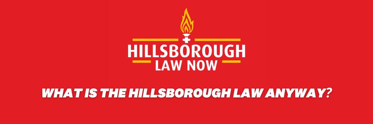 You may have heard about the Hillsborough Law.

"What is it?" you may well ask, amongst other things.

Here's a thread below to try to answer all your questions.

🧵

1/30
