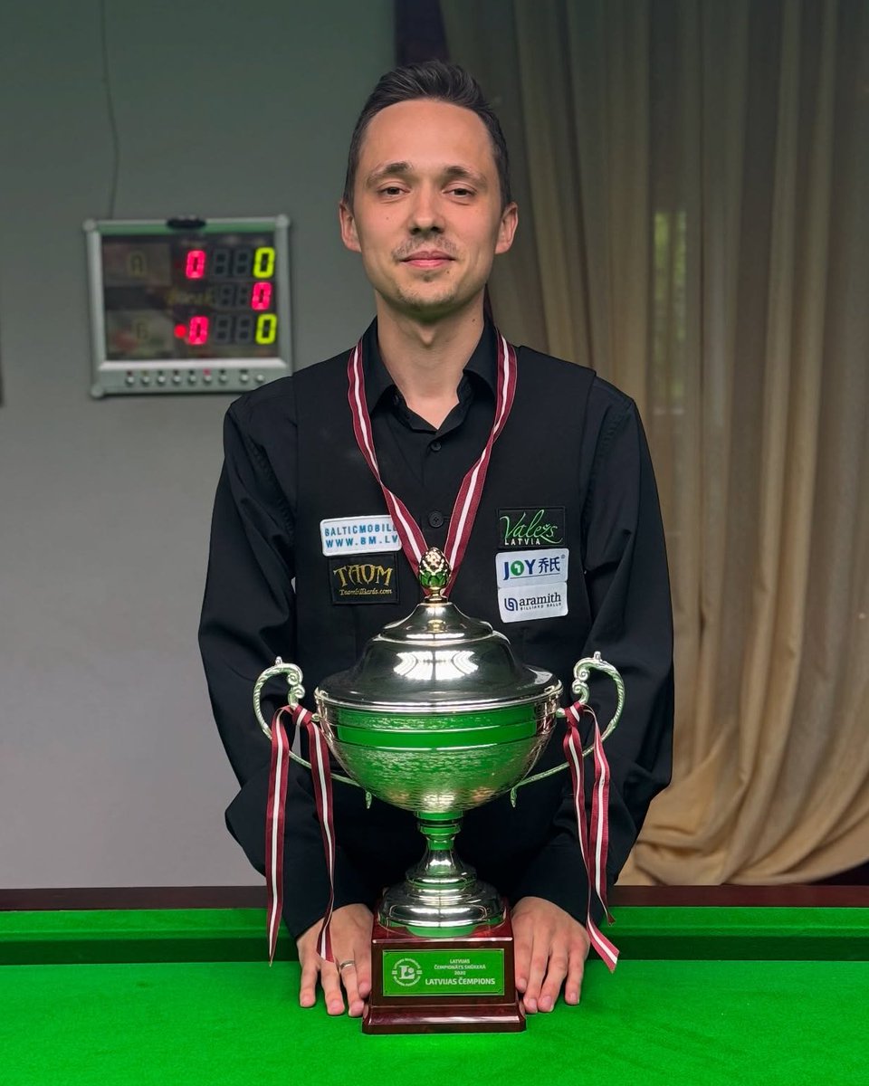 🇱🇻 RODION JUDIN WINS SIXTH LATVIAN NATIONAL SNOOKER CHAMPIONSHIP TITLE 🏆

Rodion Judin defeated Filips Kalniņs 5-1 in the final of the 2025 Latvian National Snooker Championship to win the title for the sixth time in his career.

Report 👇

worldsnookerfederation.org/rodion-judin-w…
