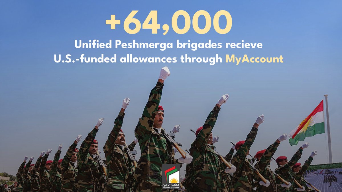 Nearly 95% of unified Peshmerga brigades paid U.S.-funded allowances digitally

myaccount.gov.krd/en/news/nearly…