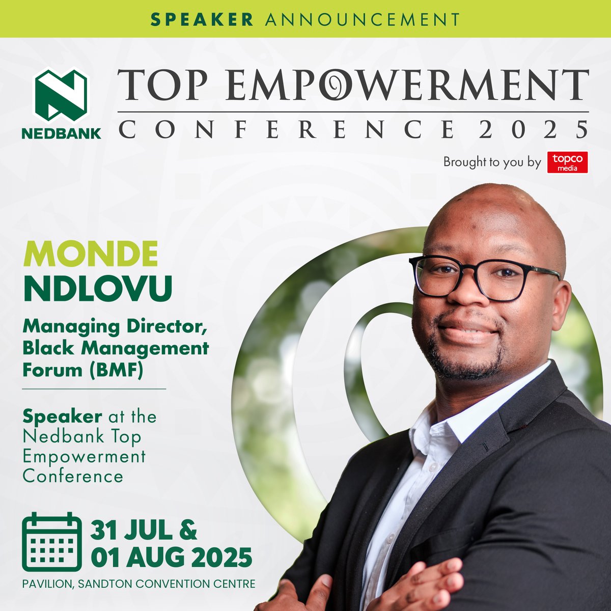TopEmpowerment (@topempowerment) on Twitter photo #Leadership that challenges the system.
Monde Ndlovu, MD of the <a href="/BMFNational/">Black Management Forum</a>, brings sharp insight into #EconomicJustice, transformation & Black leadership in SA.
Catch him at #NedbankTopEmpowerment 2025: hubs.la/Q03v8tgc0
#EconomicInclusion #Leadership that challenges the system.
Monde Ndlovu, MD of the <a href="/BMFNational/">Black Management Forum</a>, brings sharp insight into #EconomicJustice, transformation & Black leadership in SA.
Catch him at #NedbankTopEmpowerment 2025: hubs.la/Q03v8tgc0
#EconomicInclusion