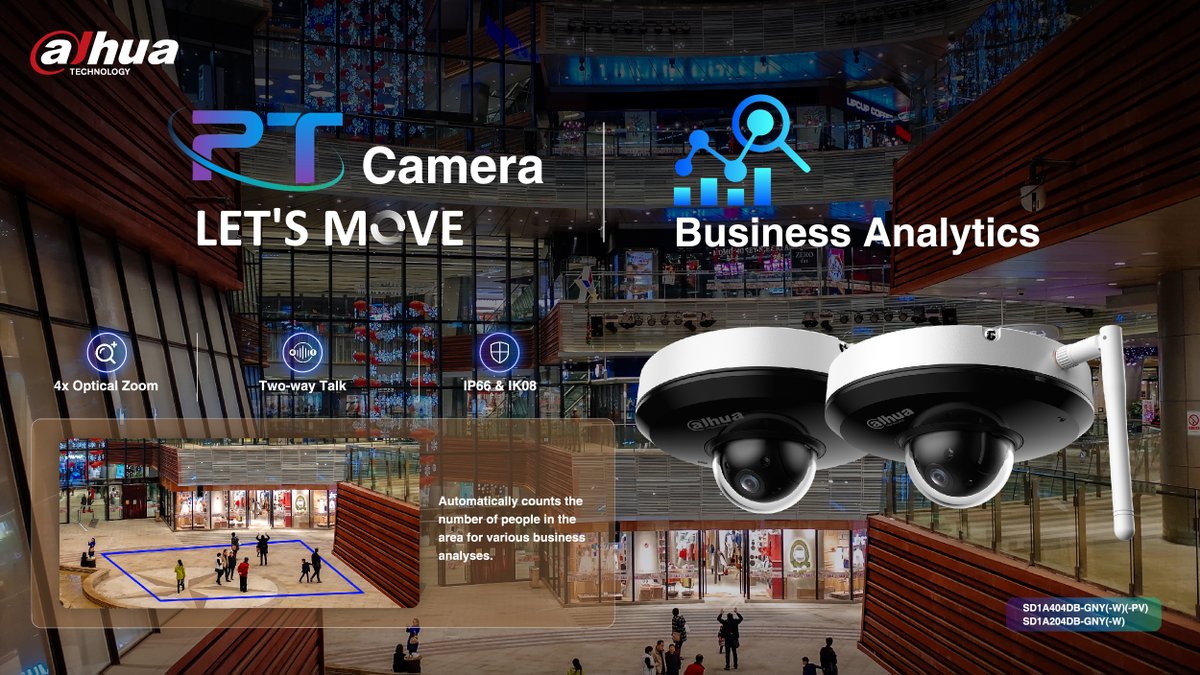 DahuaHQ's tweet photo. Let's MOVE | Optical Zoom
The following PT cameras can achieve 4x, 5x, or 10x ๐ optical zoom, allowing you to see farther while maintaining image clarity and detail.
Zoom Clear, Reach Far!
#Dahua #PTcamera https://t.co/eeGMjaUNDO