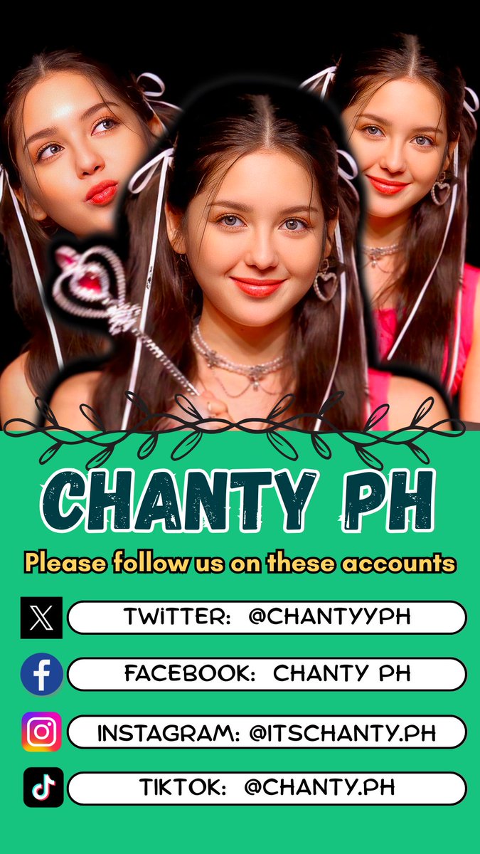 ChantyyPH's tweet photo. Hi everyone!! Welcome to ChantyPH. Follow us and let's connect 💚

Tiktok: https://t.co/6tDbj6PVqZ…

Facebook: https://t.co/h75CrBmIQy…

Instagram:
https://t.co/Hdkz0jGOAY…

#Chanty #ChantyVidela #ChantyPH https://t.co/5J7Mf7qddx