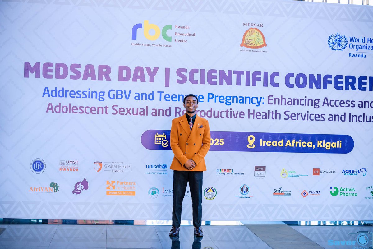Honored to be part of the Organizing Committee for #MEDSARDay25! Grateful for the opportunity to contribute, especially in designing the event banners and pull-ups. 💪🎉
 It was also a great honor to meet Dr. Theopiste, the WHO Representative during MEDSARDay.