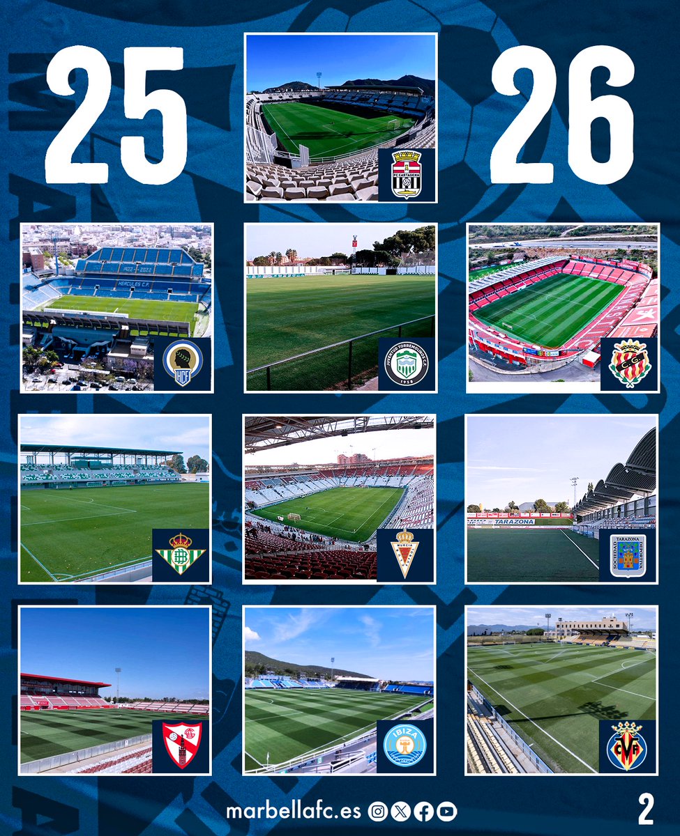 Marbella FC (@marbella_fc) on Twitter photo ๐ ๐๐ฒ๐ถ๐ชฬ ๐ต๐ฆ๐ฏ๐ฆฬ๐ช๐ด ๐ญ๐ฐ๐ด ๐ฆ๐ด๐ต๐ข๐ฅ๐ช๐ฐ๐ด ๐ฅ๐ฐ๐ฏ๐ฅ๐ฆ ๐ซ๐ถ๐จ๐ข๐ณ๐ฆ๐ฎ๐ฐ๐ด ๐ฆ๐ฏ ๐ฆ๐ด๐ต๐ข <a href="/Primera_RFEF/">Primera Federaciรณn Versus e-Learning</a> 2๏ธโฃ5๏ธโฃ / 2๏ธโฃ6๏ธโฃ:
๐ก AD Alcorcรณn: Santo Domingo
๐ดโช๏ธ Algeciras CF: Nuevo Mirador
๐ขโช๏ธ Antequera CF: El Maulรญ
๐ดโช๏ธ Atlรฉtico de Madrid 'B': Centro Deportivo Alcalรก de Henares ๐ ๐๐ฒ๐ถ๐ชฬ ๐ต๐ฆ๐ฏ๐ฆฬ๐ช๐ด ๐ญ๐ฐ๐ด ๐ฆ๐ด๐ต๐ข๐ฅ๐ช๐ฐ๐ด ๐ฅ๐ฐ๐ฏ๐ฅ๐ฆ ๐ซ๐ถ๐จ๐ข๐ณ๐ฆ๐ฎ๐ฐ๐ด ๐ฆ๐ฏ ๐ฆ๐ด๐ต๐ข <a href="/Primera_RFEF/">Primera Federaciรณn Versus e-Learning</a> 2๏ธโฃ5๏ธโฃ / 2๏ธโฃ6๏ธโฃ:
๐ก AD Alcorcรณn: Santo Domingo
๐ดโช๏ธ Algeciras CF: Nuevo Mirador
๐ขโช๏ธ Antequera CF: El Maulรญ
๐ดโช๏ธ Atlรฉtico de Madrid 'B': Centro Deportivo Alcalรก de Henares