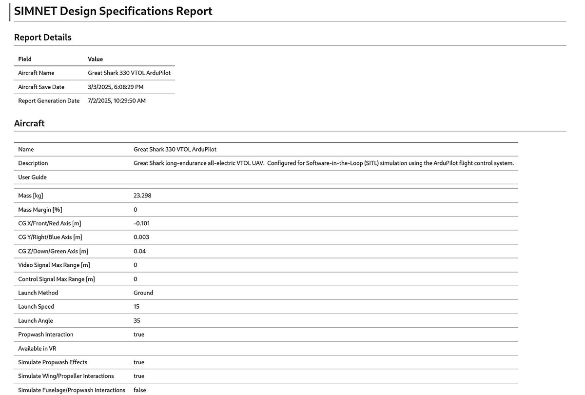 SIMNET_aero's tweet image. New #SIMNET Feature: Aircraft Design Report
You can now export a full aircraft design spec report in markdown — perfect for reviews & tracking changes with version control.
Got feature ideas? We’re listening! ✈️
#AerospaceEngineering #FlightPerformance #DroneDesign #UAV