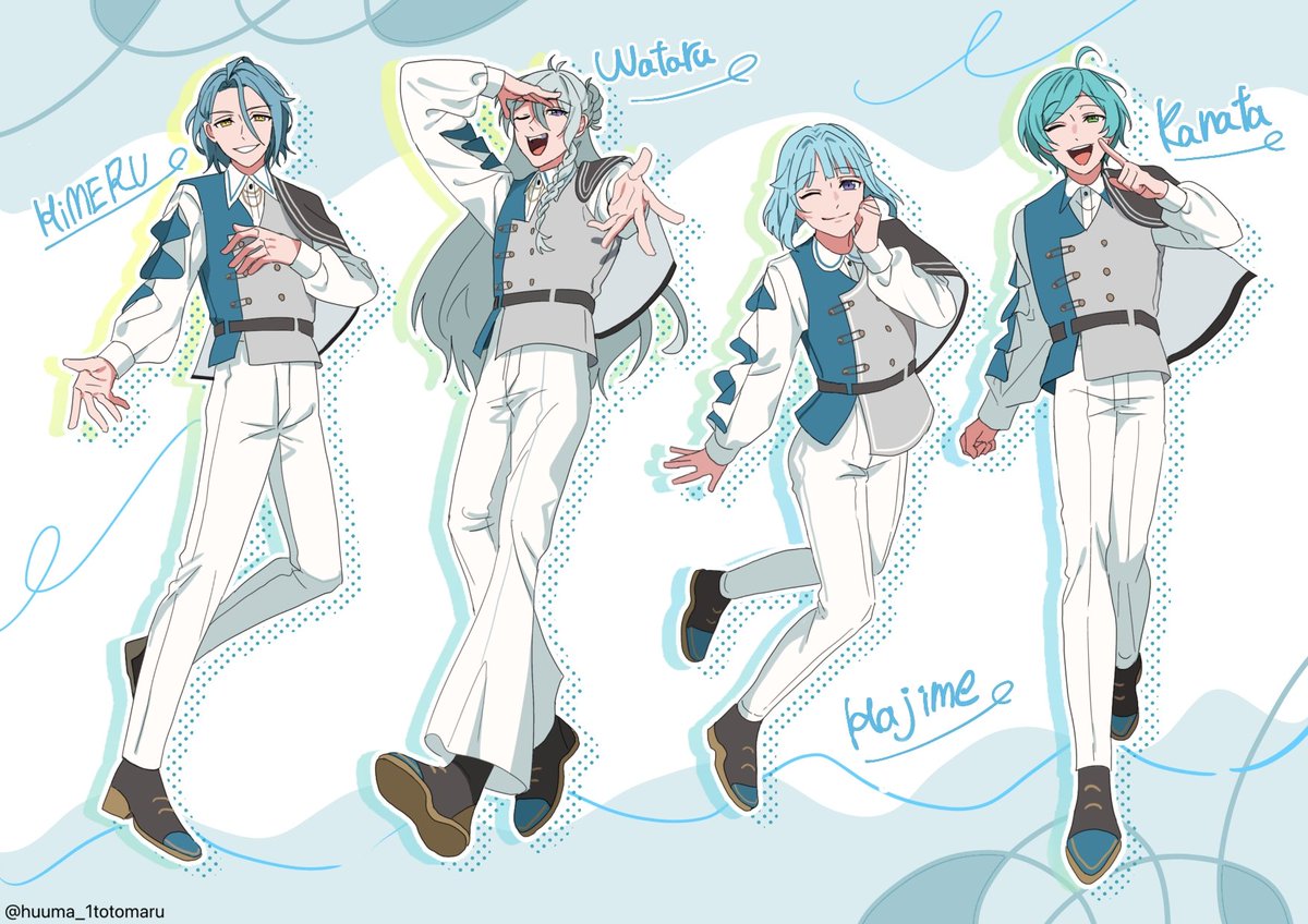 huuma_1totomaru's tweet photo. あんスタアイドル捏造衣装/第3弾

(※先生方は含みません。すみません) https://t.co/bhgVQ517dK