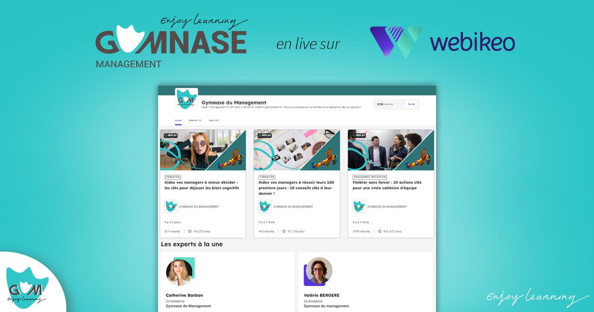 Le Gymnase du Management franchit le cap de son 10ᵉ webinaire ! Un rendez-vous précieux pour les RH engagés aux côtés de leurs managers 📣
e-learning-letter.com/info_cp/2681/d…